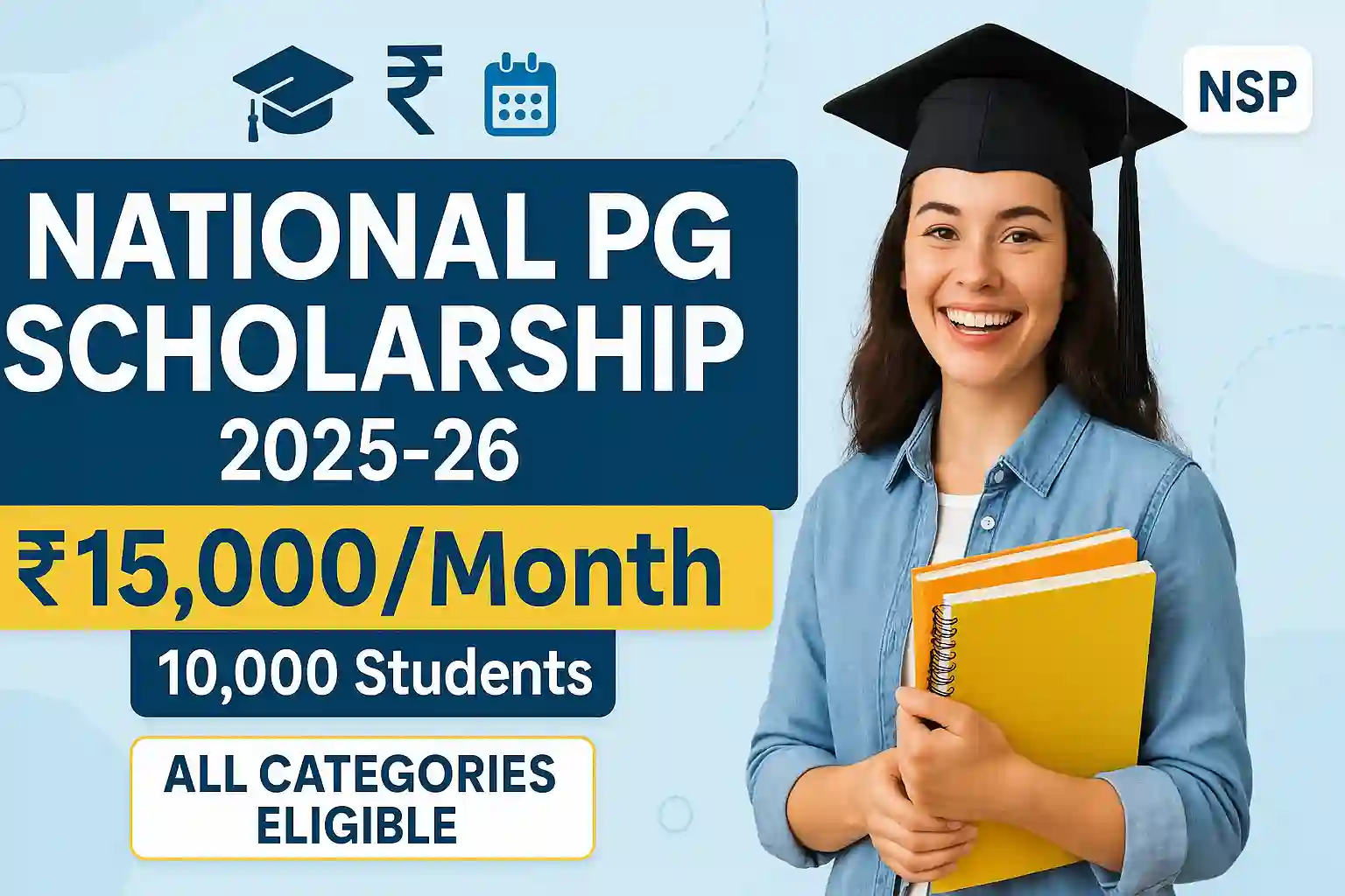 National Scholarship For Postgraduate (PG) Students 2025: Eligibility, Last Date National Scholarship For Postgraduate (PG) Students 2025: Eligibility, Last Date