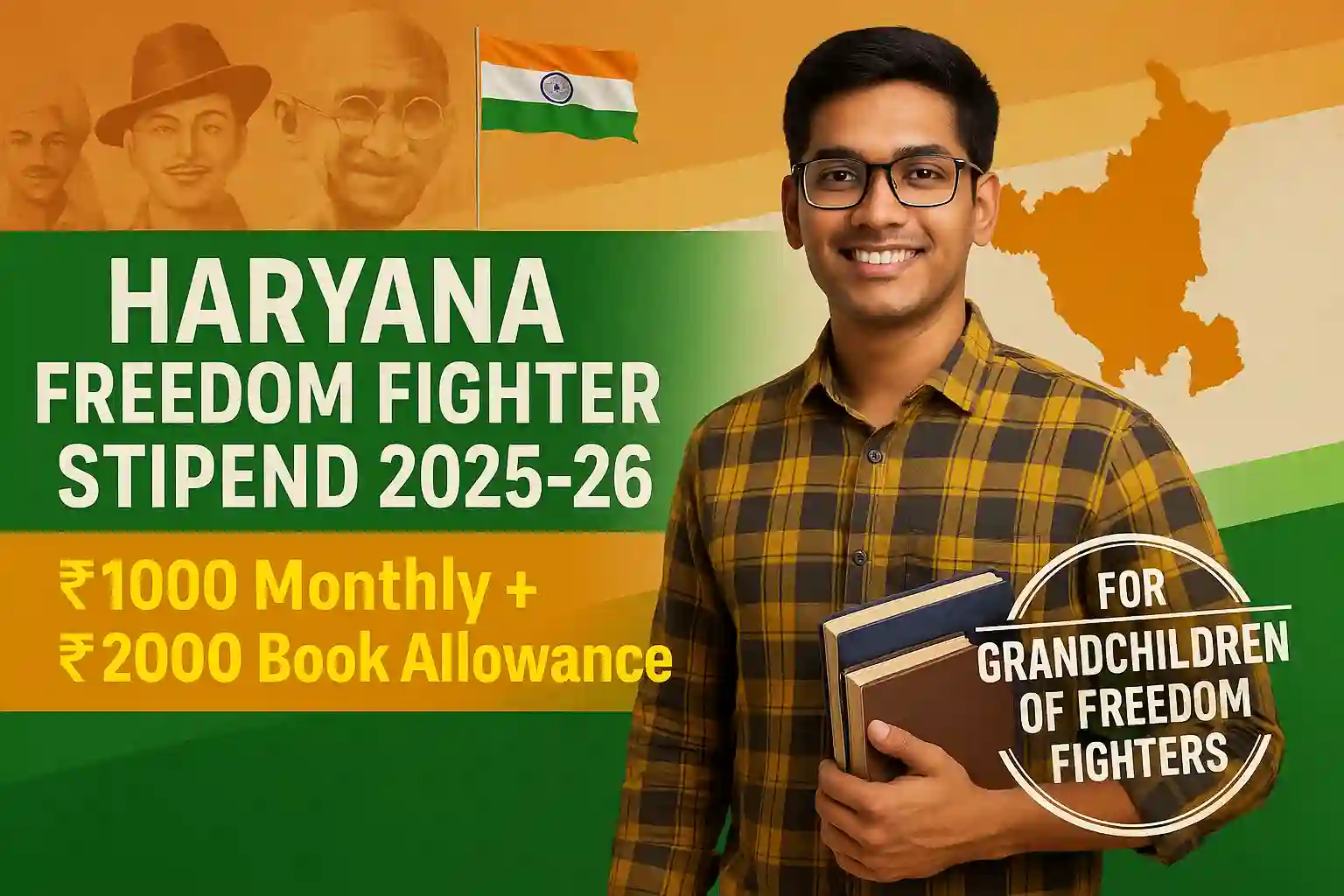 Stipend Scheme for Grand Children of Freedom Fighters 2025-26 Stipend Scheme for Grand Children of Freedom Fighters 2025-26