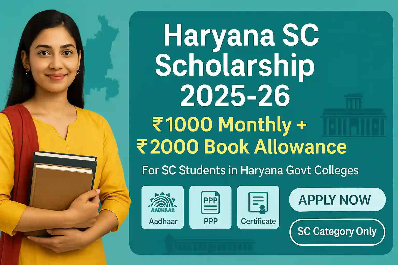 Haryana Consolidated Stipend Scheme 2025-26 for SC Students Haryana Consolidated Stipend Scheme 2025-26 for SC Students