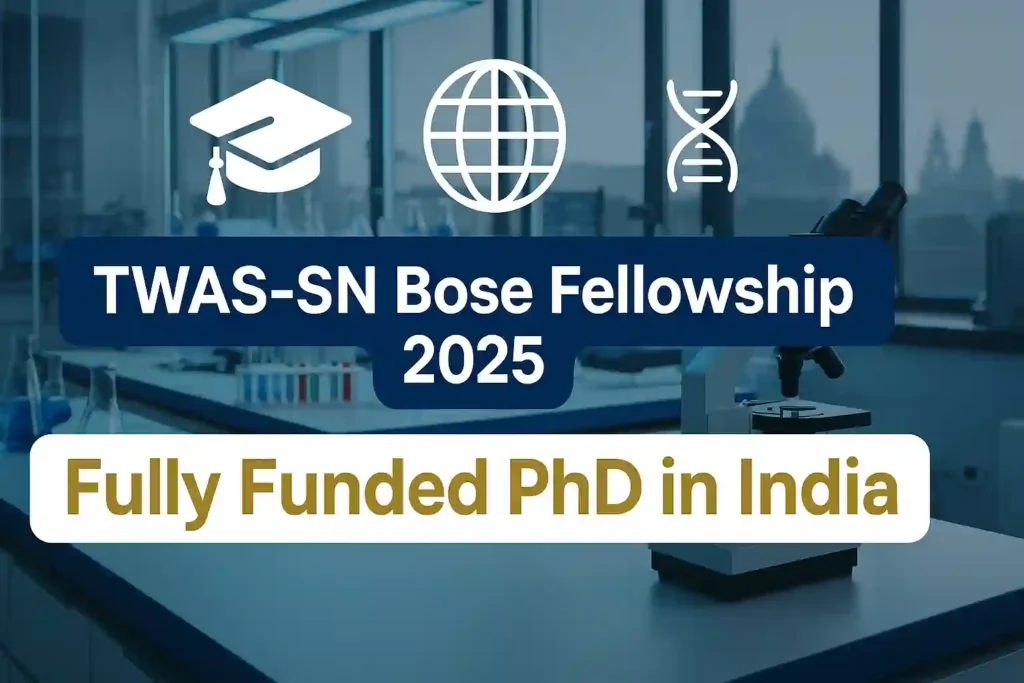 TWAS‑SN Bose Postgraduate Fellowship Programme 2025 for for young scientists from developing countries TWAS‑SN Bose Postgraduate Fellowship Programme 2025 for for young scientists from developing countries