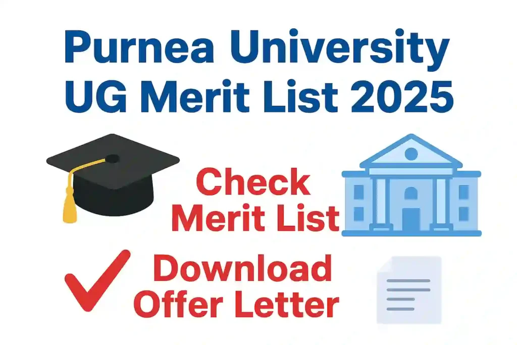 Purnea University UG Merit List 2025 Released – Download Offer Letter