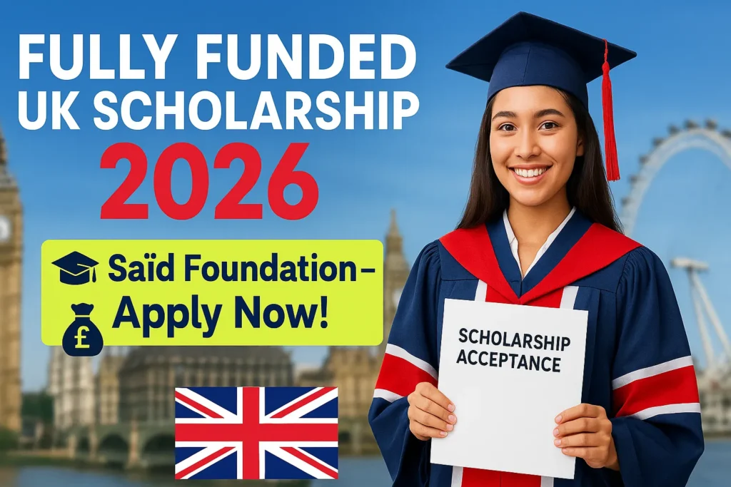 Fully Funded Saïd Foundation Scholarship 2026-27 in the UK – Apply Now Fully Funded Saïd Foundation Scholarship 2026-27 in the UK – Apply Now