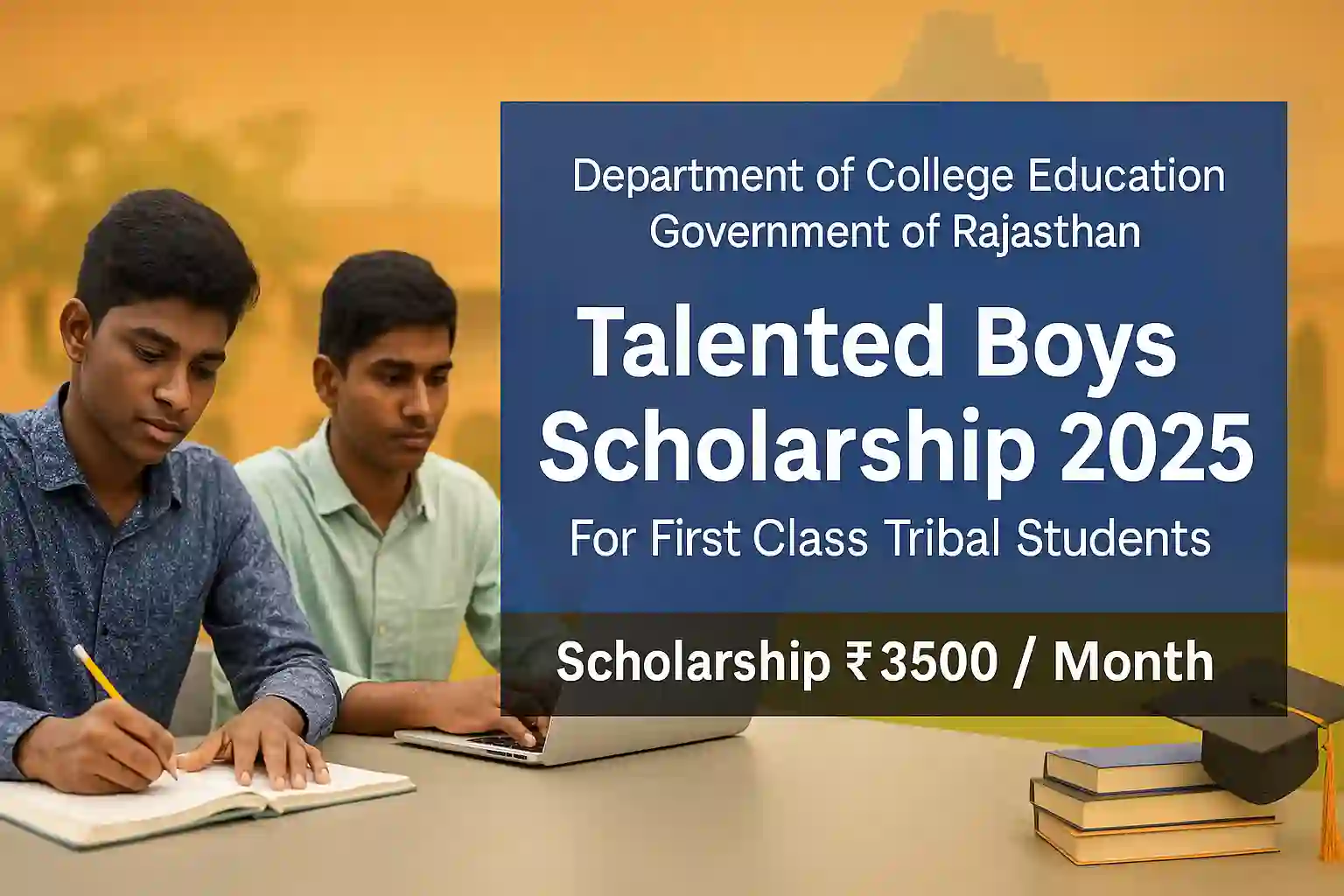 Talented Boys Scholarship to First Class Trible Students of Board and University 2025